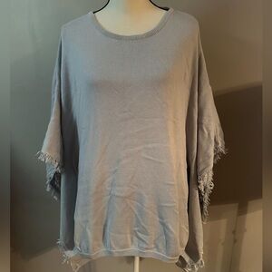 Vineyard Vines Women’s Light Lilac Purple Cape Poncho Sweater